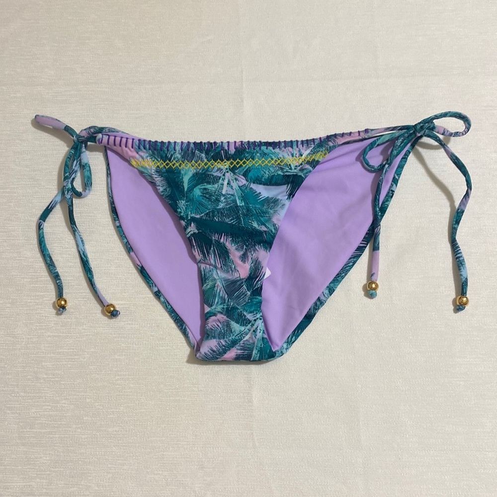 PILYQ Women's Mai Tai Stitched Reverse Full Bikini Bottom Size S